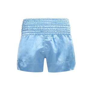 กางเกงมวยไทยพลัสไซส์แบบสั่งทำพิเศษ สไตล์ไฮสตรีท ลายเรียบ ผ้าโพลีเอสเตอร์ผสมผ้าซาติน พิมพ์ลายสกรีน - Product Image 1