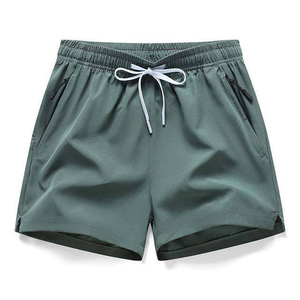 Shorts de bain d'été en satin écologiques pour hommes, taille élastique, séchage rapide, avec poche – Vente en gros - Product Image 5