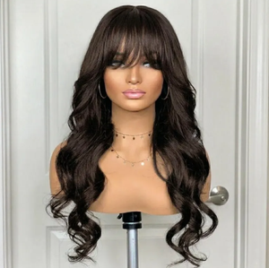 Perruque en cheveux humains vierges bruts, lisse, avec dentelle frontale, sans colle, HD transparente, perruque complète avec dentelle frontale - Product Image 5