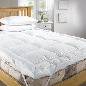 Colchoneta Acolchada Blanca Refrescante de Microfibra 400TC Lavable para Uso Doméstico en Todas las Estaciones, Teñido Liso, Plegable - Product Image 6