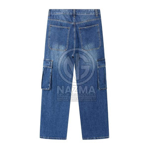 Pantalones Vaqueros Holgados para Hombre, Estilo Nuevo, Ligeros, Transpirables, de Secado Rápido, Cintura Media, 100% Algodón, para Uso en Exteriores de Verano, Alta Calidad, Color Sólido - Product Image 5