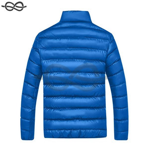 <b>Men's</b> Casual Winter Jacket with Stand Collar <b>Long</b> Sleeve Lightweight Full Zip Windproof Warm <b>Coat</b> Pockets-<b>Black</b> - Product Image 2