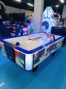 Machine de jeu d'arcade de hockey sur air Fast Track, 2 joueurs, table commerciale 520x860x190mm, 220V 50Hz 150W, divertissement et amusement - Product Image 4