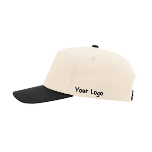 Gorras de Béisbol y Sombreros de 5 Paneles con Borde Negro, Bordado 3D Personalizado, Tela de Algodón, Estilo Urbano, para Hombre y Mujer, Venta al Por Mayor - Product Image 3