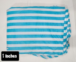 1 inch Stripes Printed 100% Cotton Breathable Lightweight <b>Fabric</b> for Girls Summer Apparel Shirts & Dress - Product Image 4