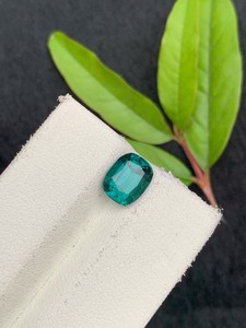 Turmalina azul cielo natural, corte cojín, piedra suelta para la elaboración de joyería fina y colección. - Product Image 4