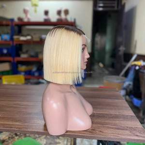 Wholesale Vietnamese Virgin Human Hair Glueless Lace Front <b>Wigs</b> HD Lace for Lace <b>Short</b> for Bob <b>Wig</b> Customize - Product Image 1