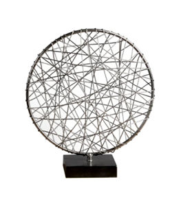 Modern Abstract Gold Metal <b>Cube</b> Wire Tabletop Sculpture Luxury Geometry Metal Craft Figurine for Hotel Home Office Decor - Product Image 3