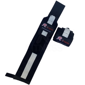 Muñequeras de Algodón de Doble Capa Resistentes con Costuras Reforzadas para Levantamiento de Pesas y Entrenamiento - Product Image 4