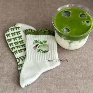 OEM Cute Patterns Embroidery Pilates <b>Socks</b> Decorative Cuff Anti-slip Grip <b>Socks</b> Multi Color Durable Grip for Reformer Studio - Product Image 3