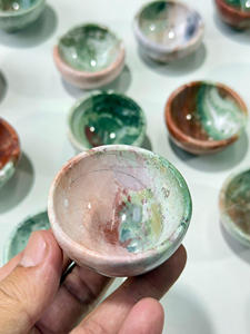 Bol en pierre précieuse de jaspe licorne de 2 pouces, sculpté à la main, bol décoratif Feng Shui pour la décoration de la maison, cadeau - Product Image 4