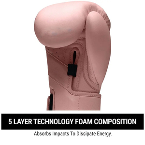 Guantes de Boxeo para Mujer de Cuero Sintético Premium, Rosa y Blanco, Acolchado Grueso, Resistentes al Desgaste, Guantes de Boxeo de PU, Rosa y Blanco, para Sparring - Product Image 2