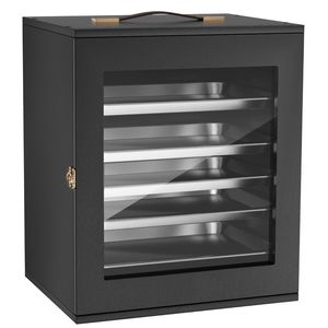 Estuche de Almacenamiento para Miniaturas con 5 Bandejas y 13 Ranuras, Exhibidor de Madera Transparente para Figuras de Juguete a Escala 1:1750-1:2000 - Product Image 1