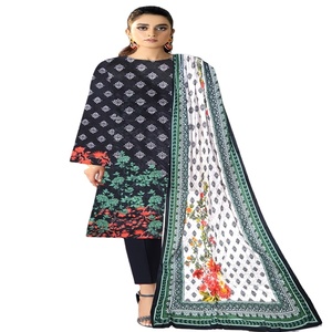 AF ชุดสูท3ชิ้นสำหรับสุภาพสตรี, ชุดสไตล์อินเดียพิมพ์ลายดิจิทัล3ชิ้นจากร้าน Super pakistani salwar kameez - Product Image 1