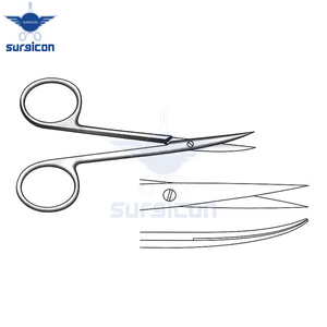 Tijeras Iris-Kilner de 11.5 cm (4½ Pulgadas), Afiladas, Curvas, Estándar, de Acero Inoxidable, Reutilizables, Quirúrgicas, para Cirugía Plástica - Product Image 5
