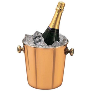 Decorative Metal <b>Ice</b> Bucket Vintage Style Beverage <b>Cooler</b> Strong Handle Insulated Design Perfect For Parties Events - Product Image 2