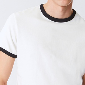 T-shirts Ringer Homme Grande Taille Personnalisables en Coton Tricoté 100% Séchage Rapide Services ODM & OEM T-shirt Ringer Homme 1 - Product Image 4