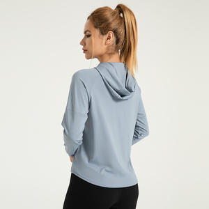 Solid Color Gym Fitness <b>Jacket</b> Yoga With Pockets Morning <b>Workout</b> White Yoga <b>Jacket</b> Quick-Dry Slim Yoga <b>Jacket</b> - Product Image 2