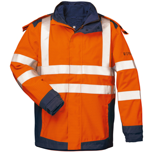 Mens Waterproof Reflective Safety <b>Work</b> <b>Jacket</b> High Visibility Coat for <b>Construction</b> Site Outdoor Protection - Product Image 2