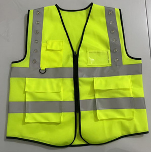 <b>Waterproof</b> HVisibility <b>Work</b> Reflective Clothing Signal Traffic Safety Vest Multi Pockets Construction <b>Work</b> Clothes Safety Vest - Product Image 2