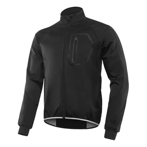 Veste de cyclisme softshell pour homme, coupe-vent, imperméable, thermique, respirante, réfléchissante, pour course à pied, randonnée, veste personnalisée OEM - Product Image 6