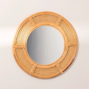 Bohemian <b>Rattan</b> Mirror <b>Dressing</b> <b>Table</b> Set Round Mirrors Made in Vietnam Good Quality All Sizes Available - Product Image 6