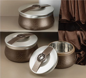 Modern Metal <b>Cookware</b> <b>Set</b> with Stainless Steel Lid and Zinc Alloy Handle Storage Pots for Kitchen Dinnerware Use - Product Image 1