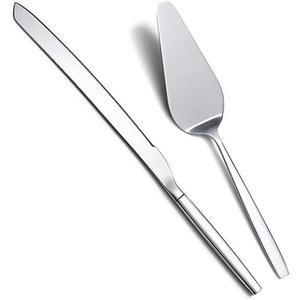 Couteau à gâteau classique en acier inoxydable au design intemporel, idéal pour les mariages, les fêtes et les événements formels - Product Image 4
