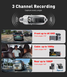 3.2 인치 IPS 화면 3 카메라 <span class=keywords><strong>GPS</strong></span> WiFi G 센서 주차 모델 자동차 대시 카메라 4K 대시 캠 1 년 보증 - Product Image 3