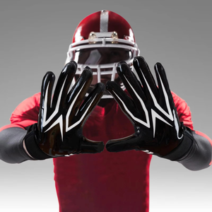 Gants de football américain super adhérents pour receveurs, personnalisables avec logo, pour le rugby par temps froid - Product Image 2