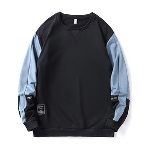 เสื้อสเวตเชิ้ตคอกลมทรงปกติ ยูนิเซ็กซ์ ผ้าฟลีซหนานุ่ม สีตัดต่อ ผสมโพลีเอสเตอร์/คอตตอน ระบายอากาศได้ดี ปรับแต่งได้ - Product Image 4