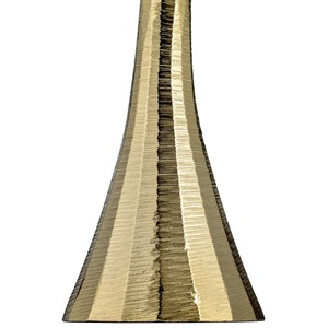 Candelabro Moderno y Elegante de Metal Dorado, Centro de Mesa, Candelabro Delgado de Latón Texturizado - Product Image 6
