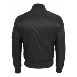 Men's Olive Green Solid Color Stand Collar Zipper Closure Windproof Polyester Fabric Value To Money Bomber <b>Jacket</b> For Sale - Product Image 6