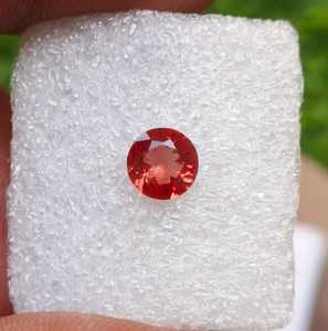 Piedra Preciosa Natural Rara de Sunstone Roja de Oregón, Corte Facetado Rojo Cobre, Forma Redonda, Certificada por IGI, 6-7mm, para Joyería Fina - Product Image 4