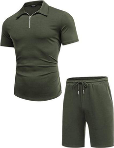 Ensemble polo et short deux pièces unisexe sur mesure pour homme, grandes tailles, nouveau design 2026, ensemble homme premium - Product Image 1