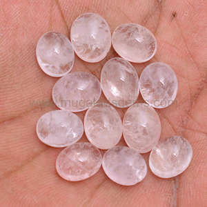Cabujón de piedras preciosas sueltas de 7x9 a 13x18mm con forma ovalada suave de morganita Natural, uso para hacer pulseras, collares, joyas - Product Image 3