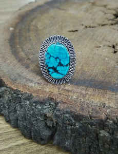 Nueva tendencia Anillo de piedras preciosas Turquesa Joyería hecha a mano anillos fijos y ajustables para hombres mujeres Anillos al por mayor de calidad premium - Product Image 6