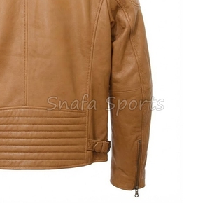 Dernière conception 2026 – Blousons en cuir pour hommes avec services OEM, poches zippées personnalisées - Product Image 5