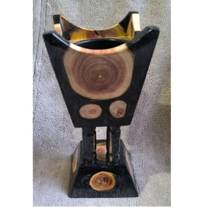 Brûleur d'encens artisanal en résine de bois de santal, porte-encens arabe et chinois pour Oud Bakhoor, support décoratif vert pour aromathérapie - Product Image 2