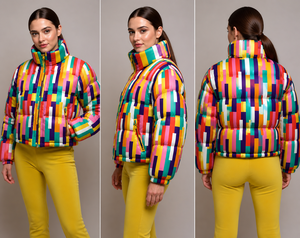 High Quality Winter New Textured Extremely Warm Long <b>Line</b> Puffer Heavy Quilted Heated Waterproof Windproof Women Hooded <b>Coat</b> - Product Image 5