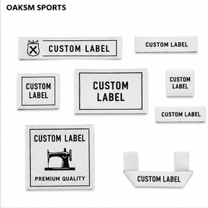 Étiquettes tissées de haute qualité OEM ODM, étiquettes tissées pour vêtements, étiquettes de col pour vêtements, logo de marque tissé - Product Image 4