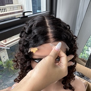 วิกผมมนุษย์แบบชาวเวียดนามวิกผมมนุษย์แบบหยิกสีน้ำตาลเปียโน - Product Image 2