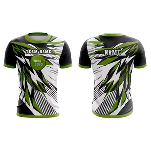 Camiseta de Juego Personalizada Unisex para Adultos, Sublimación, Secado Rápido, Cuello Redondo, Logotipo del Equipo en la Parte Delantera, Verde, Negro, Blanco, Camiseta de E-Sports - Product Image 5