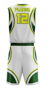 Uniforme de Baloncesto Transpirable de Alta Calidad, Diseños y Colores Personalizados, 100% Poliéster, Sin Mangas, Servicio OEM al por Mayor - Product Image 4