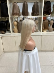 Perruques chinoises en gros, lisses, sans colle, pré-épilées, en cheveux humains vierges bruts, transparentes HD pour perruques Lace Front, petites/grandes tailles - Product Image 4