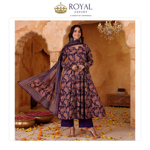 Nueva Colección de Trajes Pakistaníes de Diseñador para Festividades, Mezcla de Rayón con Estampado, Conjunto de Kurti y Pantalón a Bajo Precio - Product Image 2
