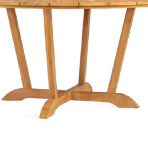 Table ronde de style classique pour restaurant, en bois massif, pour la décoration de la maison et de jardin. - Product Image 4