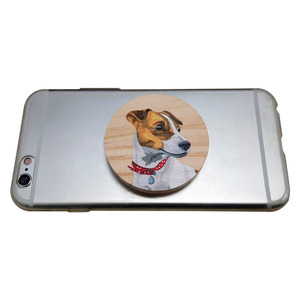 ที่วางโทรศัพท์ไม้รูปแจ็ค รัสเซล เทอร์เรียร์ ของขวัญแต่งงานแบบกำหนดเอง - Product Image 1