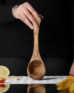 New <b>Wood</b> Eco Friendly Modern Serving Spoon Natural Wooden Custom Party Spoon Eco Friendly Wooden Serving Spoon Natural Kitchen - Product Image 3
