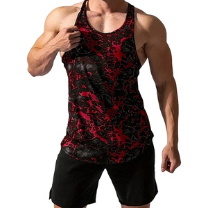 Últimos diseños Camiseta sin mangas para hombre con sublimación, logotipo/color personalizado, transpirable y cómoda, camiseta sin mangas para hombre con sublimación de alta calidad - Product Image 1